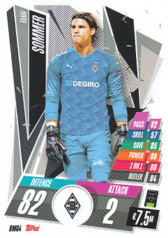 Yann Sommer Borussia Monchengladbach 2020/21 Topps Match Attax CL #BMG04